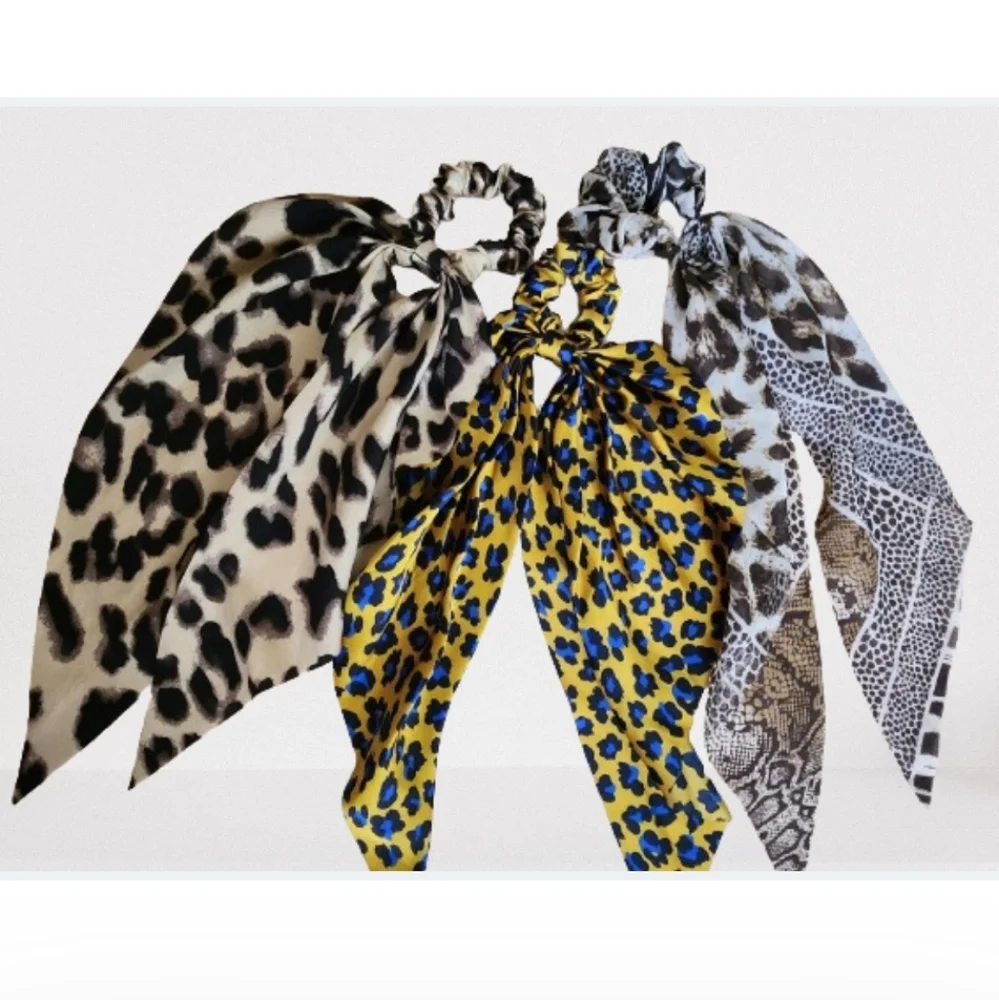 3 Silk Hair Scrunchies